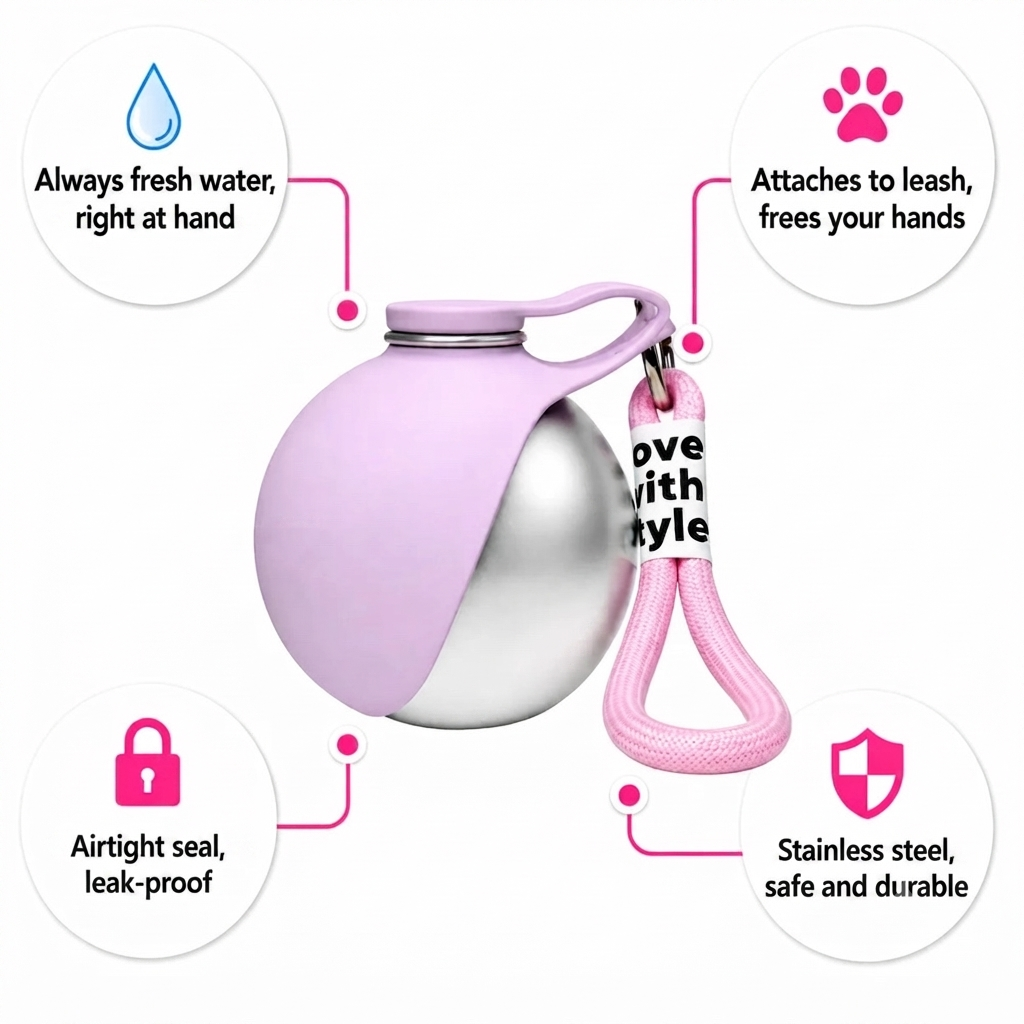 PawNova™ Portable Dog Water Bottle
